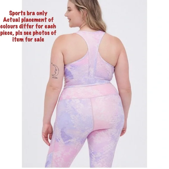 Torrid Longline Low Impact Sports Bra- Performance Core Purple Shine (updated) - Picture 2 of 15